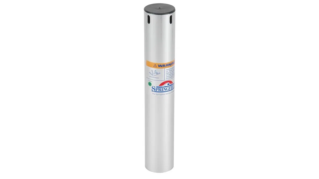 1300715 – SPRINGFIELD Boat Seat Pedestal, Fixed Height Pedestal 15 Inch Post Height 2-3/8 Inch Post Diameter Anodized...